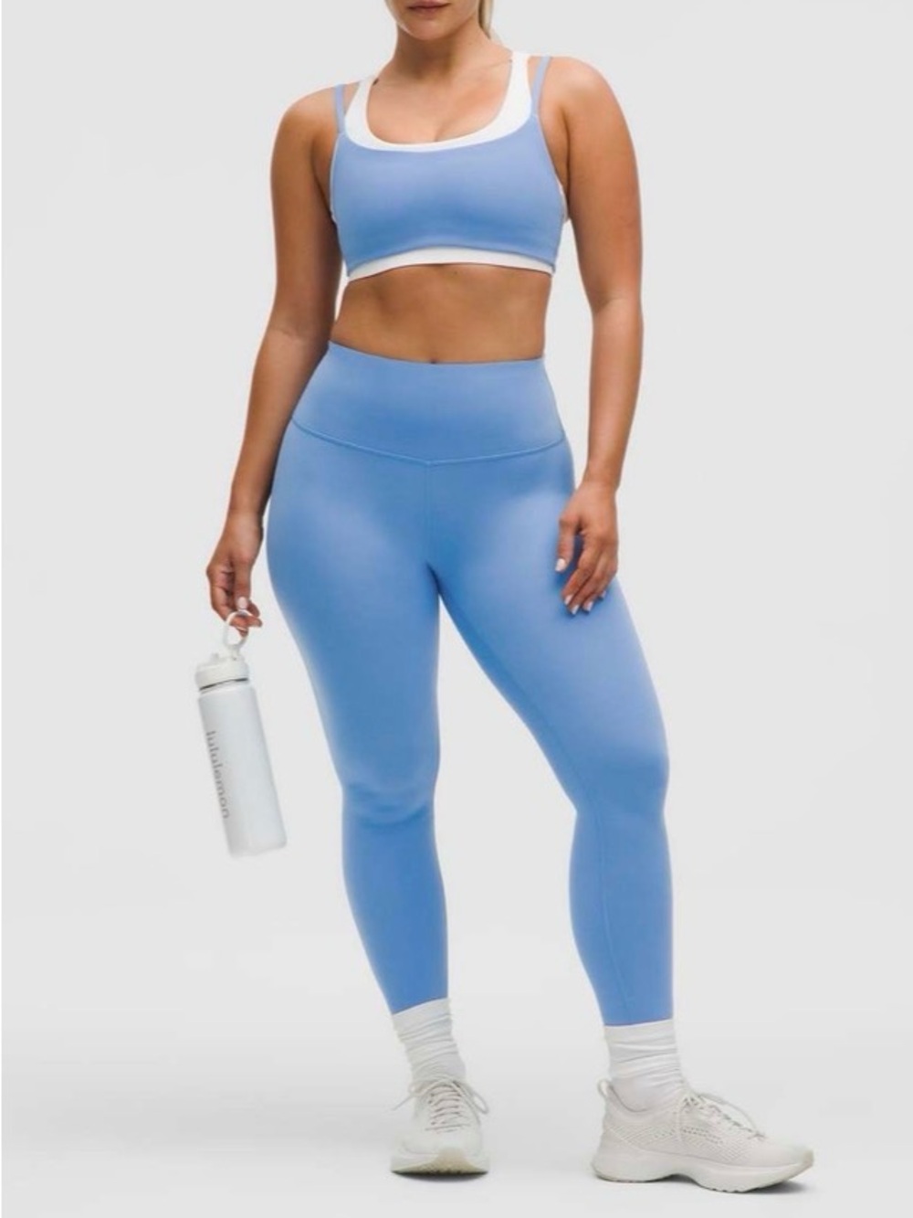 lululemon NWT Wunder Train 25” Contour Fit in Pool blue color